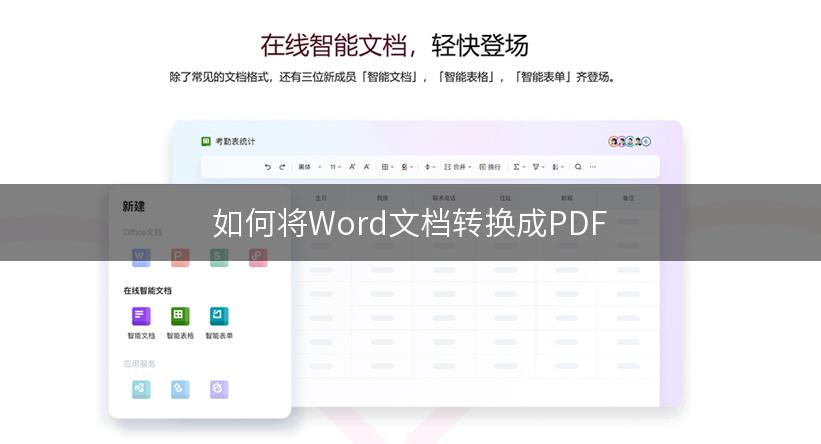 如何将Word文档转换成PDF