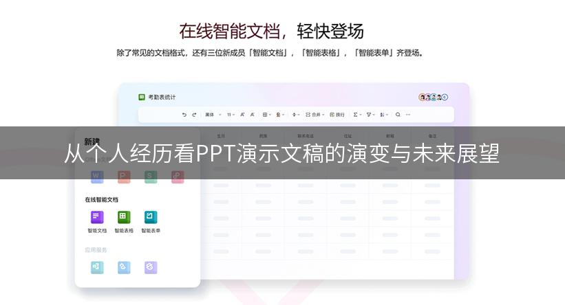 从个人经历看PPT演示文稿的演变与未来展望
