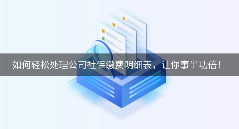 如何轻松处理公司社保缴费明细表，让你事半功倍！